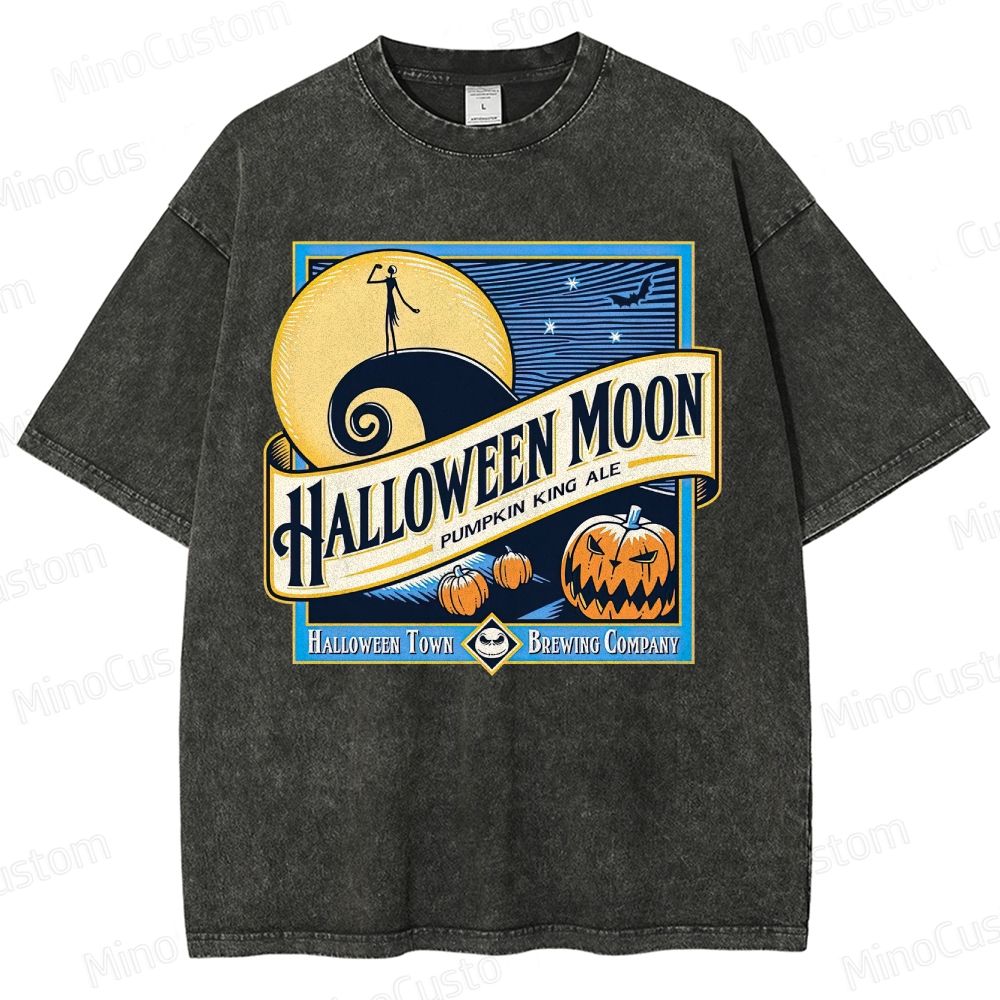Halloween Moon Washed T-Shirt 