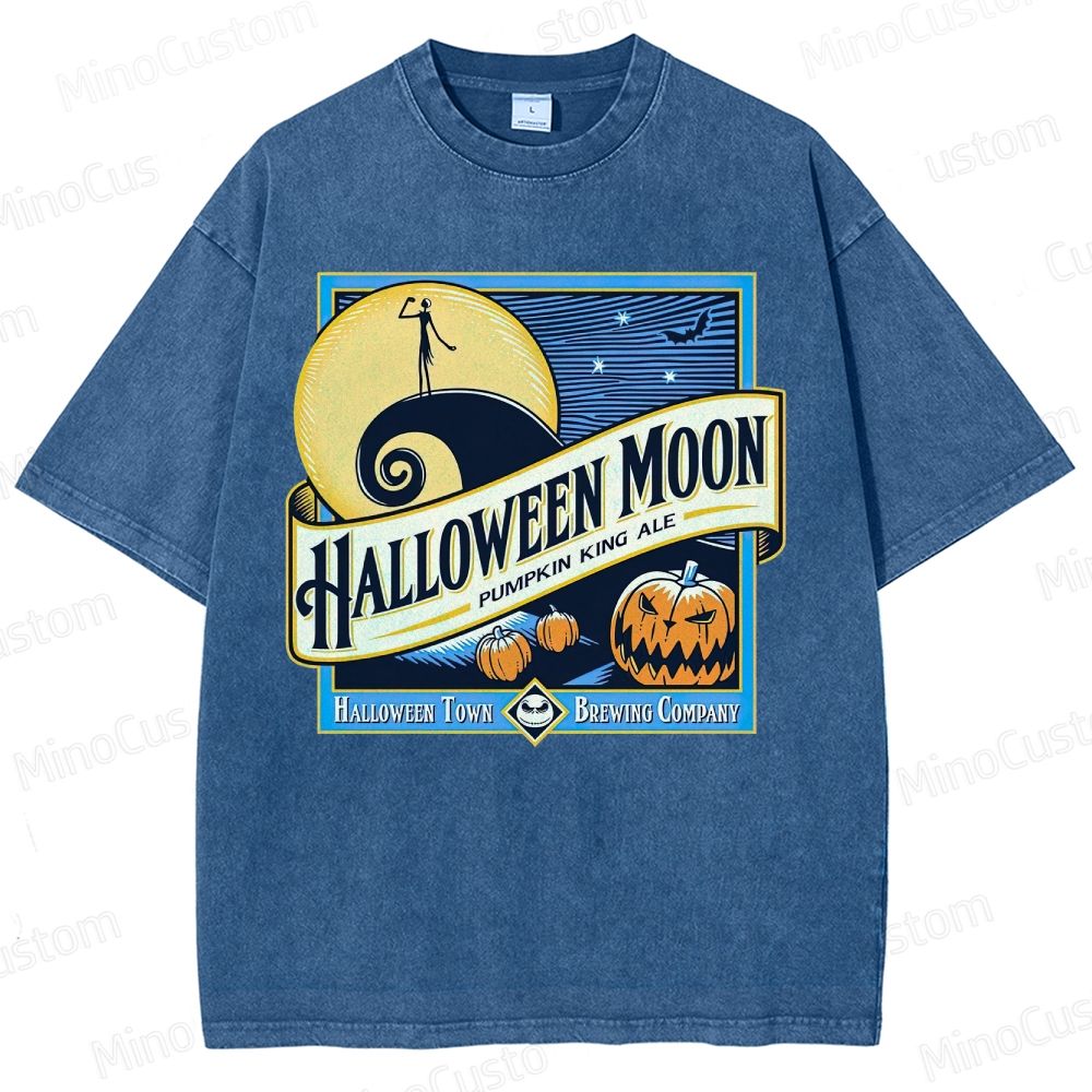 Halloween Moon Washed T-Shirt 