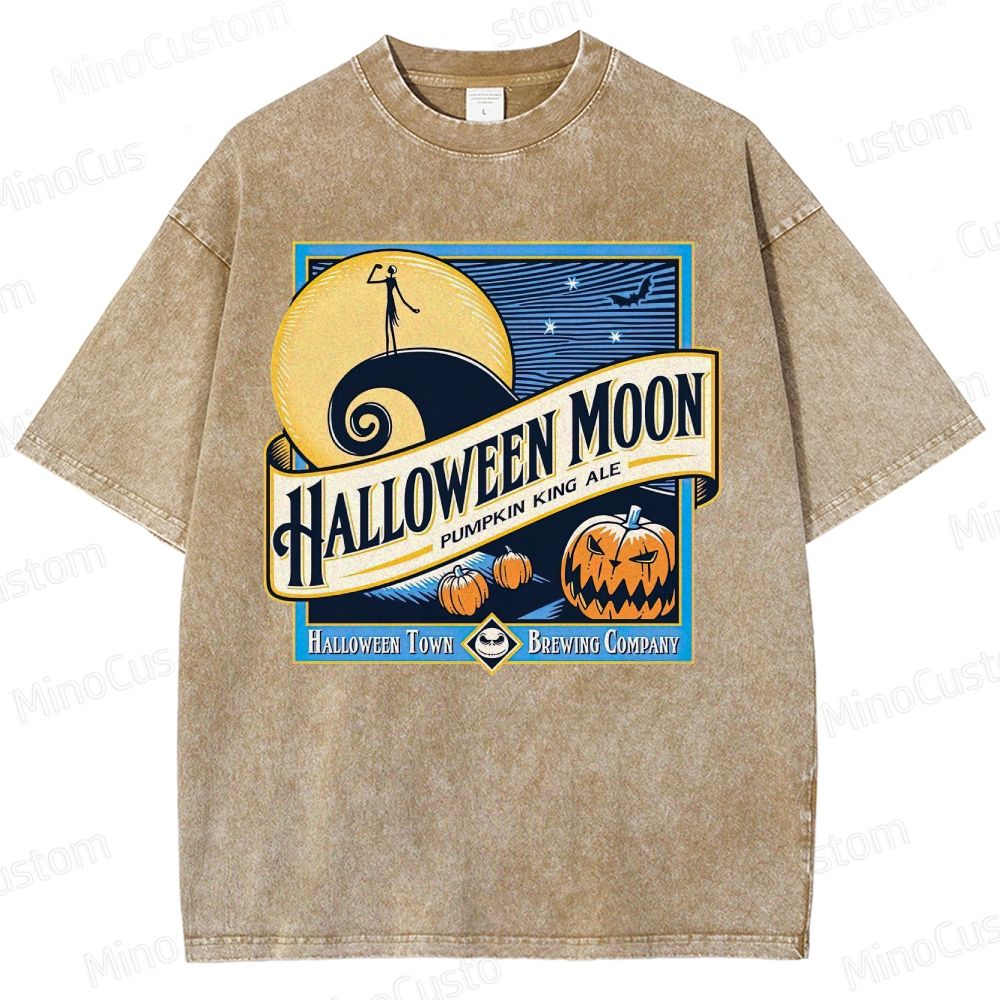 Halloween Moon Washed T-Shirt 