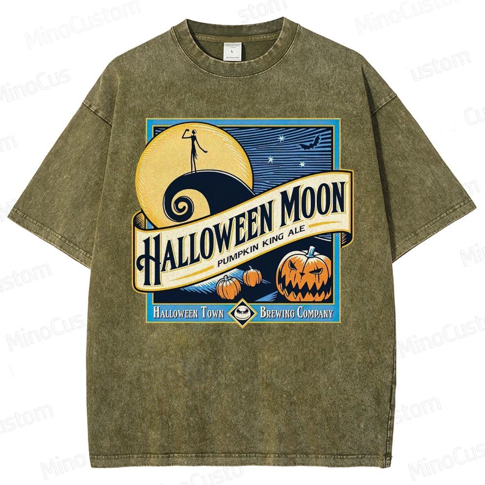 Halloween Moon Washed T-Shirt 