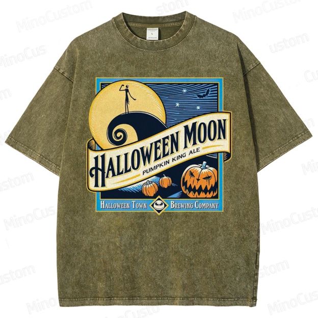 Halloween Moon Washed T-Shirt 