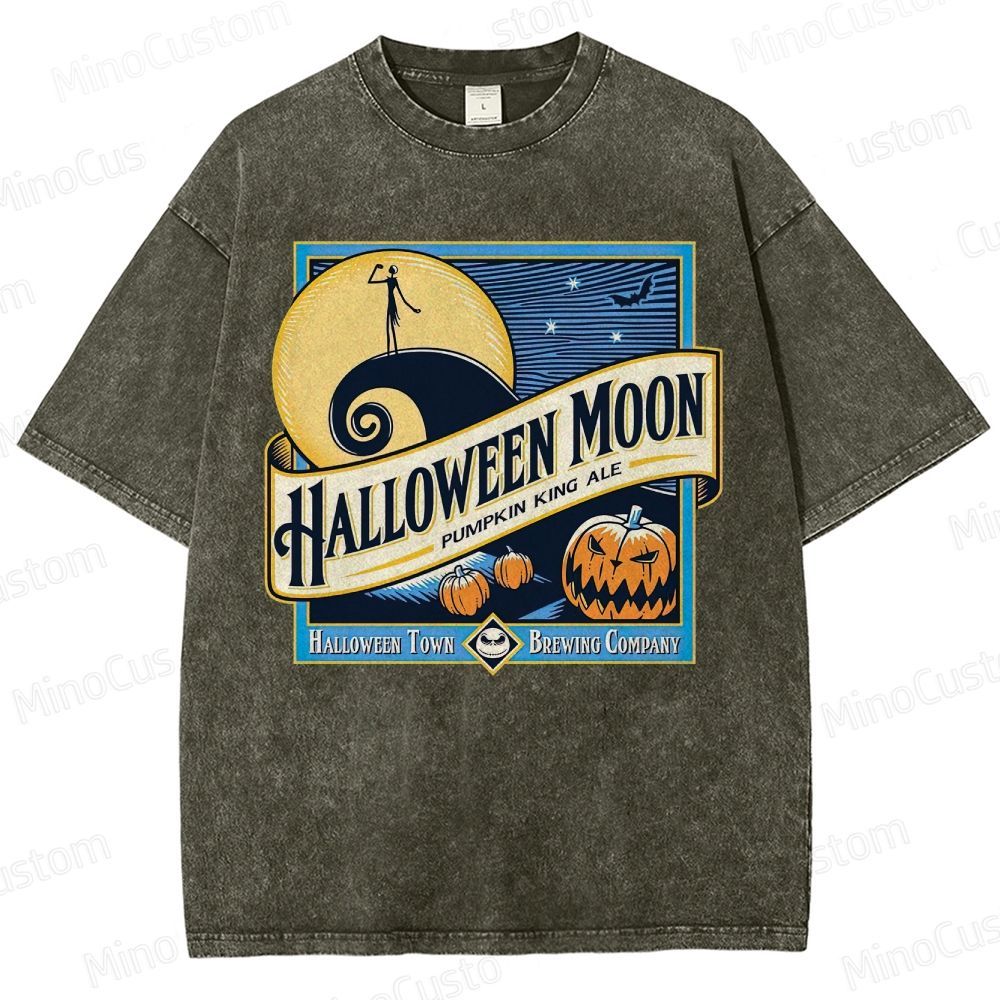 Halloween Moon Washed T-Shirt 