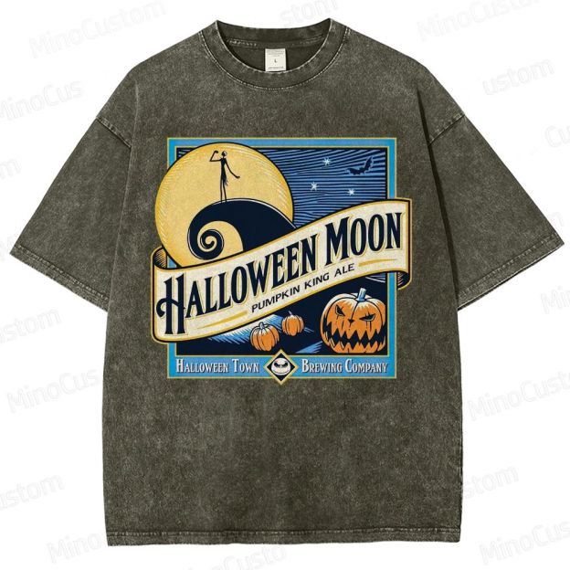 Halloween Moon Washed T-Shirt 