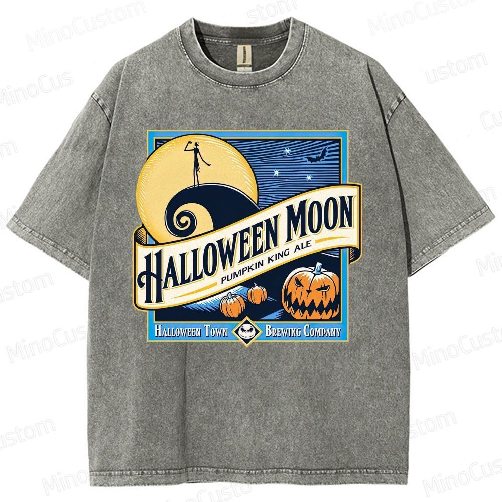 Halloween Moon Washed T-Shirt 