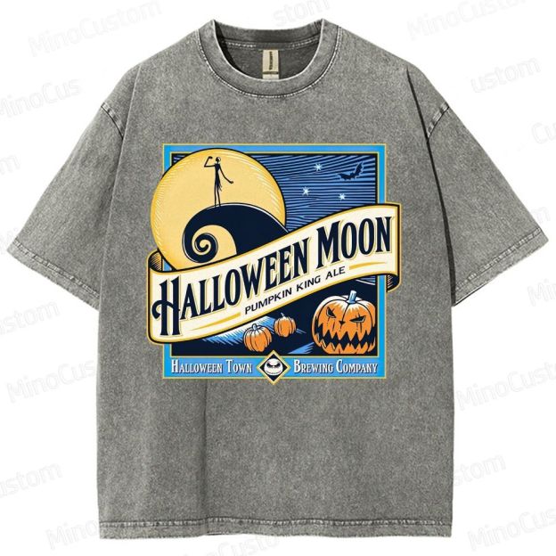 Halloween Moon Washed T-Shirt 