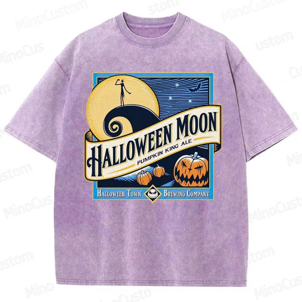 Halloween Moon Washed T-Shirt 