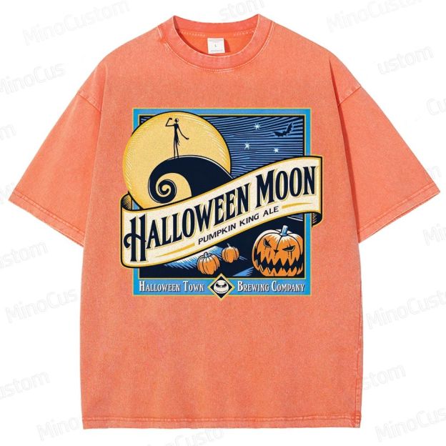 Halloween Moon Washed T-Shirt 