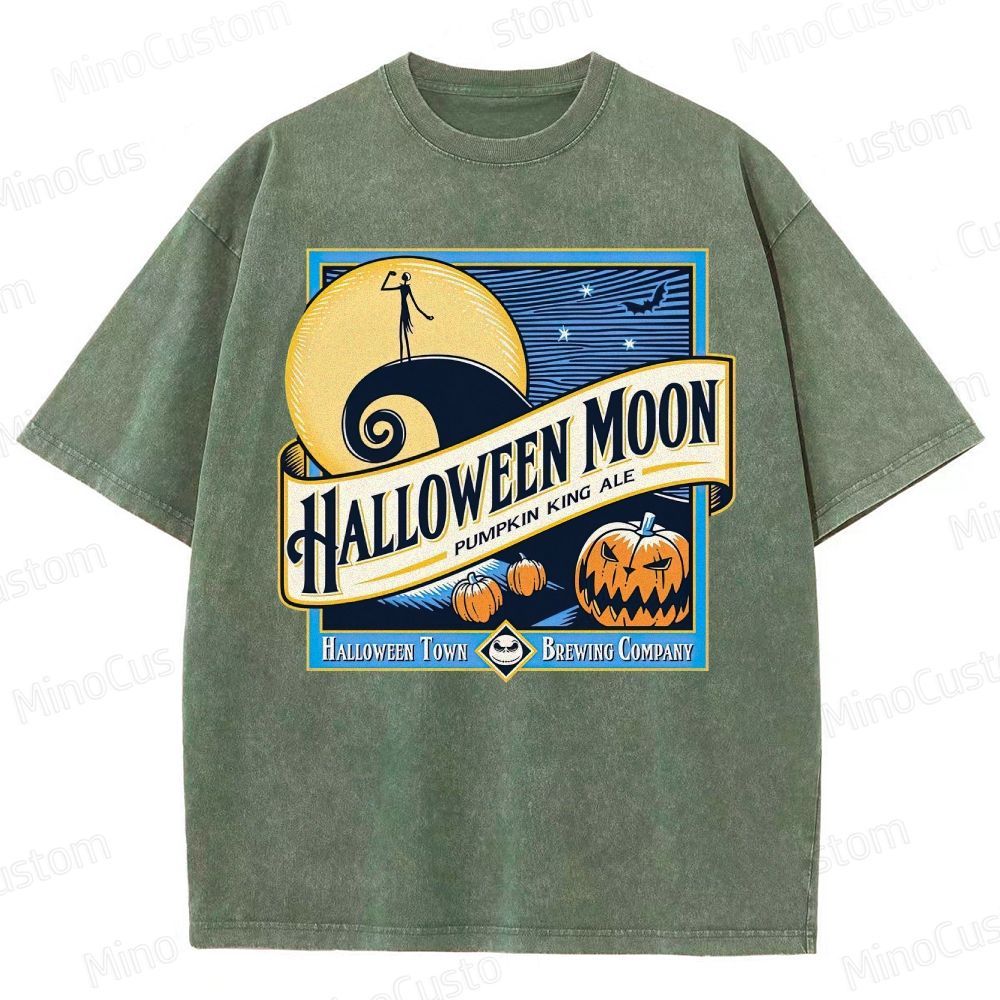 Halloween Moon Washed T-Shirt 