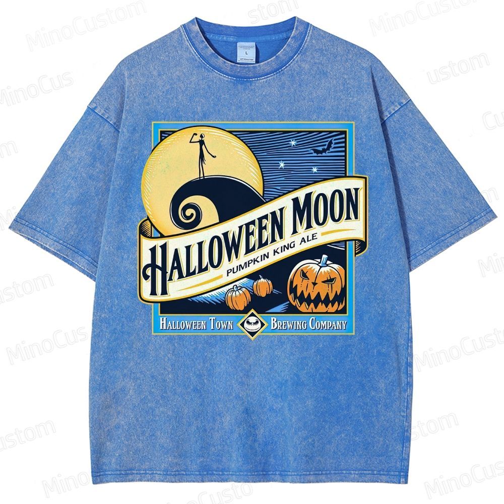 Halloween Moon Washed T-Shirt 