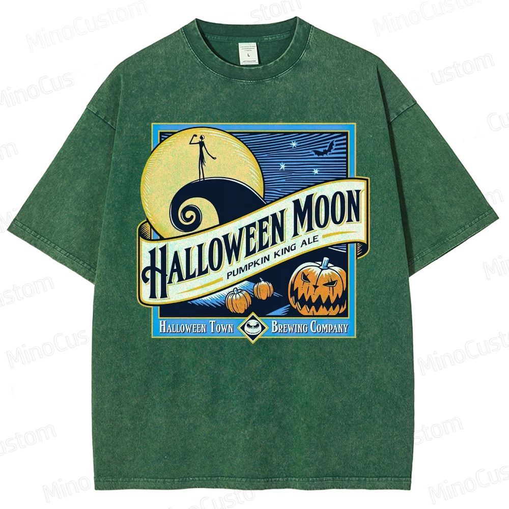 Halloween Moon Washed T-Shirt 
