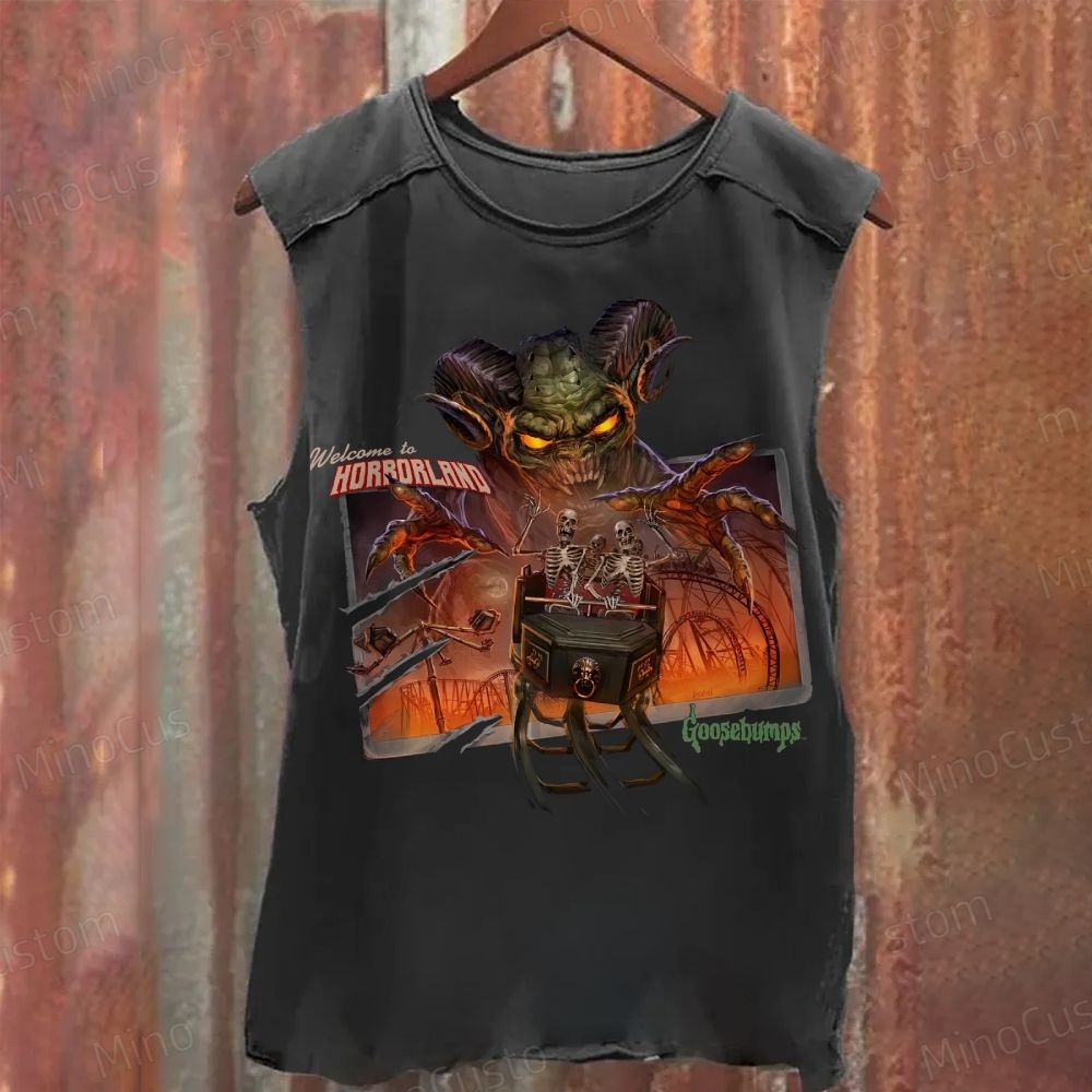 Goosebumps Horrorland Vintage Washed Tank Top