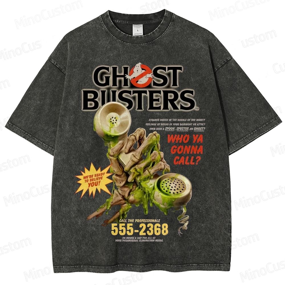 Ghostbusters "Who Ya Gonna Call?" Vintage Washed T - Shirt