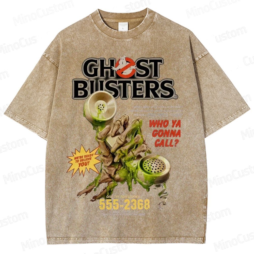 Ghostbusters "Who Ya Gonna Call?" Vintage Washed T - Shirt