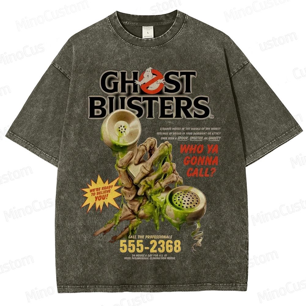 Ghostbusters "Who Ya Gonna Call?" Vintage Washed T - Shirt