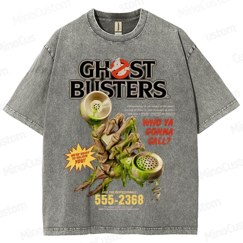 Ghostbusters "Who Ya Gonna Call?" Vintage Washed T - Shirt