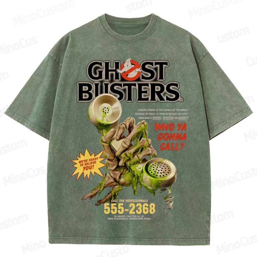 Ghostbusters "Who Ya Gonna Call?" Vintage Washed T - Shirt