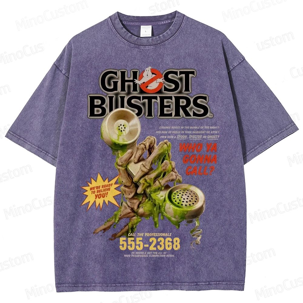 Ghostbusters "Who Ya Gonna Call?" Vintage Washed T - Shirt