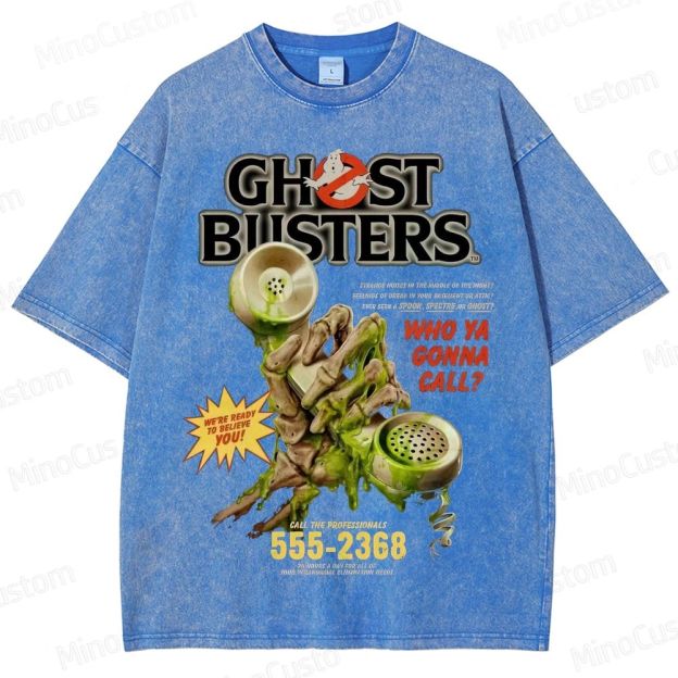 Ghostbusters "Who Ya Gonna Call?" Vintage Washed T - Shirt