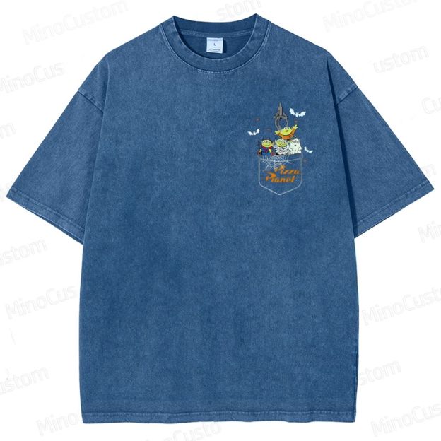 Pizza Planet Halloween Washed T-Shirt 
