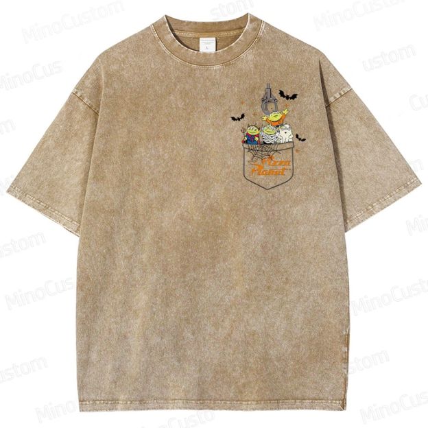 Pizza Planet Halloween Washed T-Shirt 