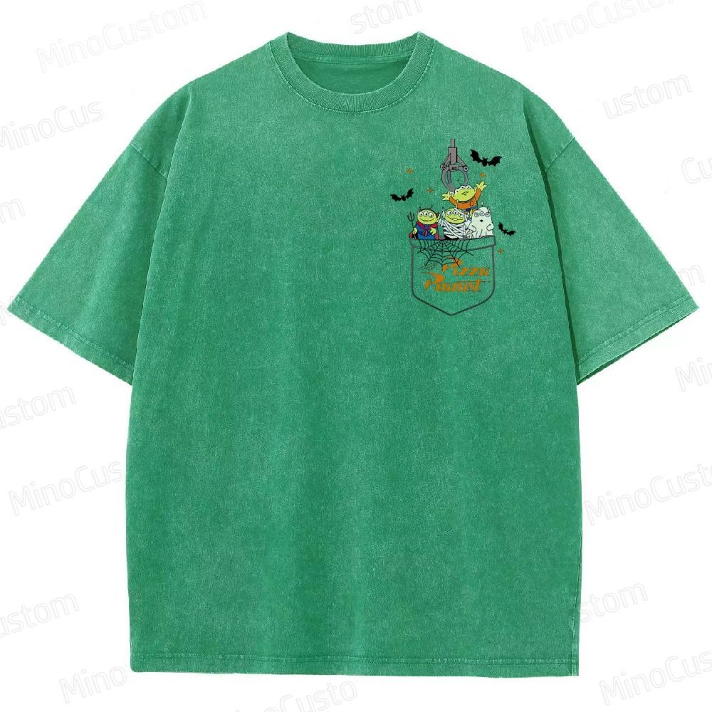 Pizza Planet Halloween Washed T-Shirt 