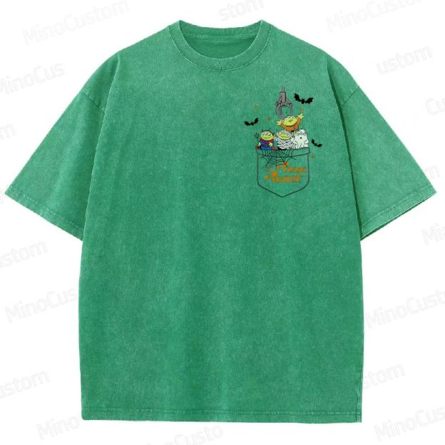 Pizza Planet Halloween Washed T-Shirt 