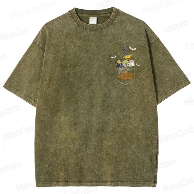 Pizza Planet Halloween Washed T-Shirt 