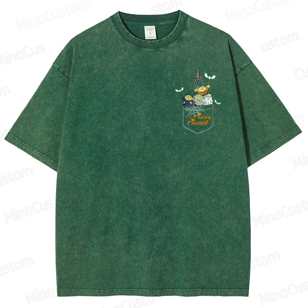 Pizza Planet Halloween Washed T-Shirt 