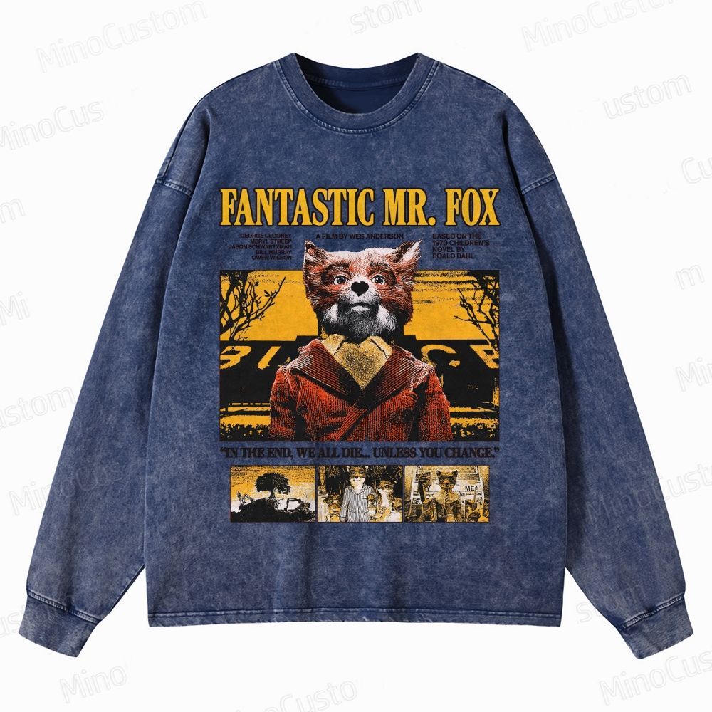 Fantastic Mr. Fox Vintage Washed Sweatshirt