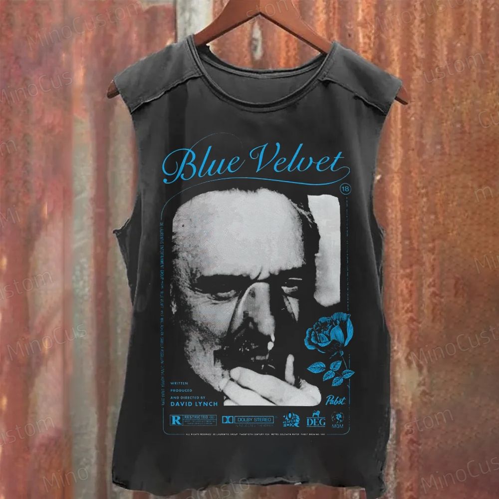 Blue Velvet  Washed Tank Top 