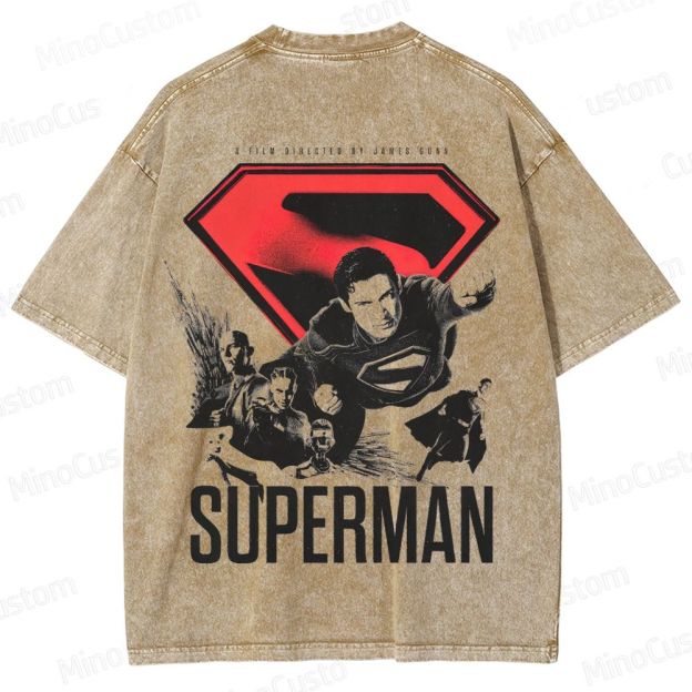 Superman Vintage Washed T - Shirt