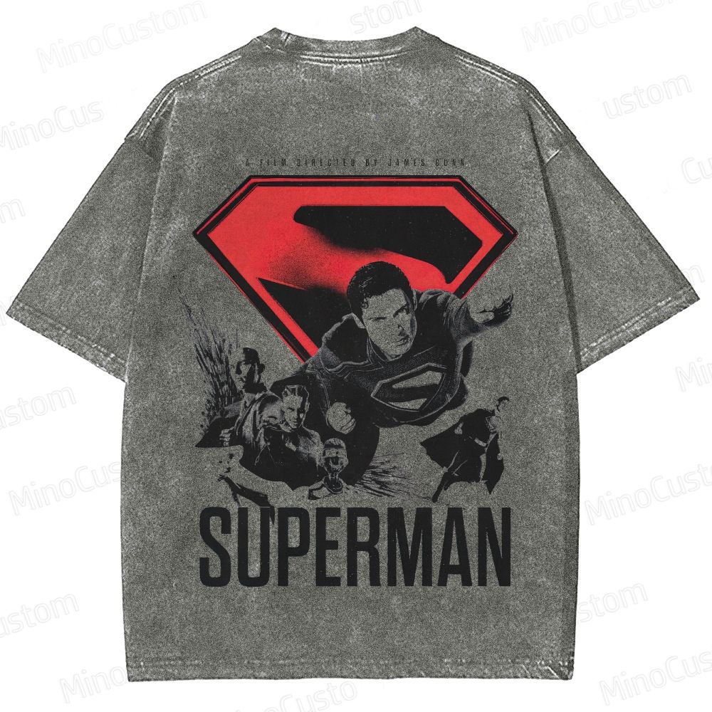 Superman Vintage Washed T - Shirt