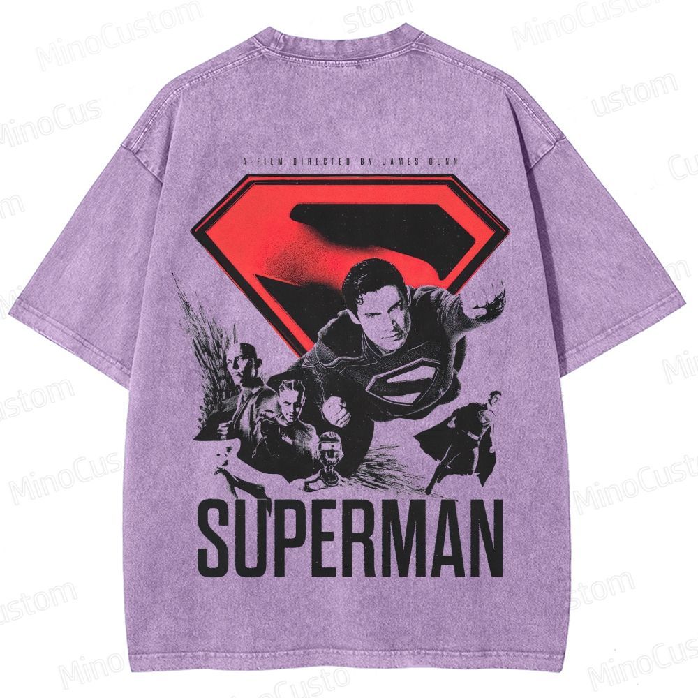 Superman Vintage Washed T - Shirt