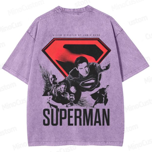 Superman Vintage Washed T - Shirt
