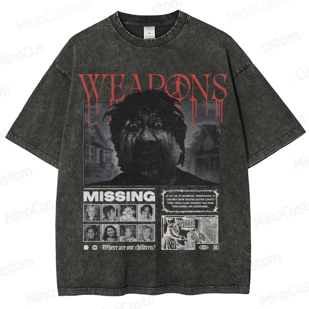 Weapons Missing Vintage Washed T - Shirt