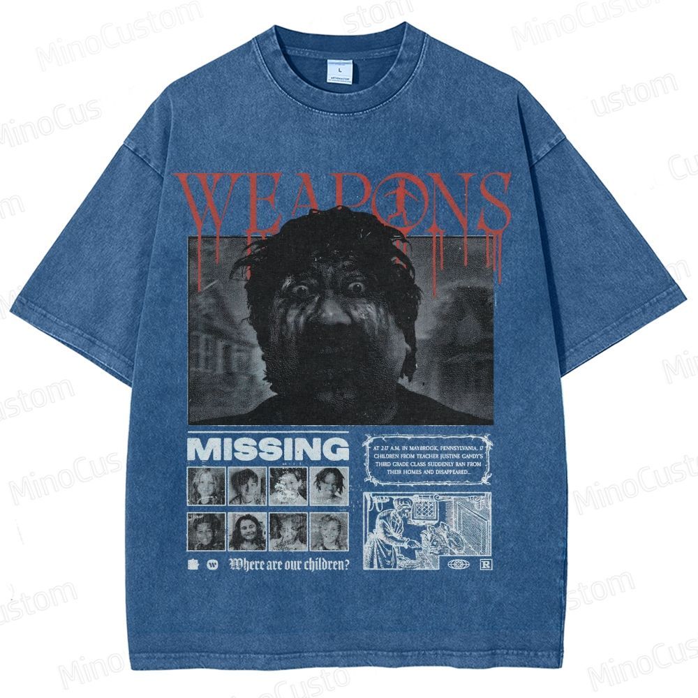 Weapons Missing Vintage Washed T - Shirt