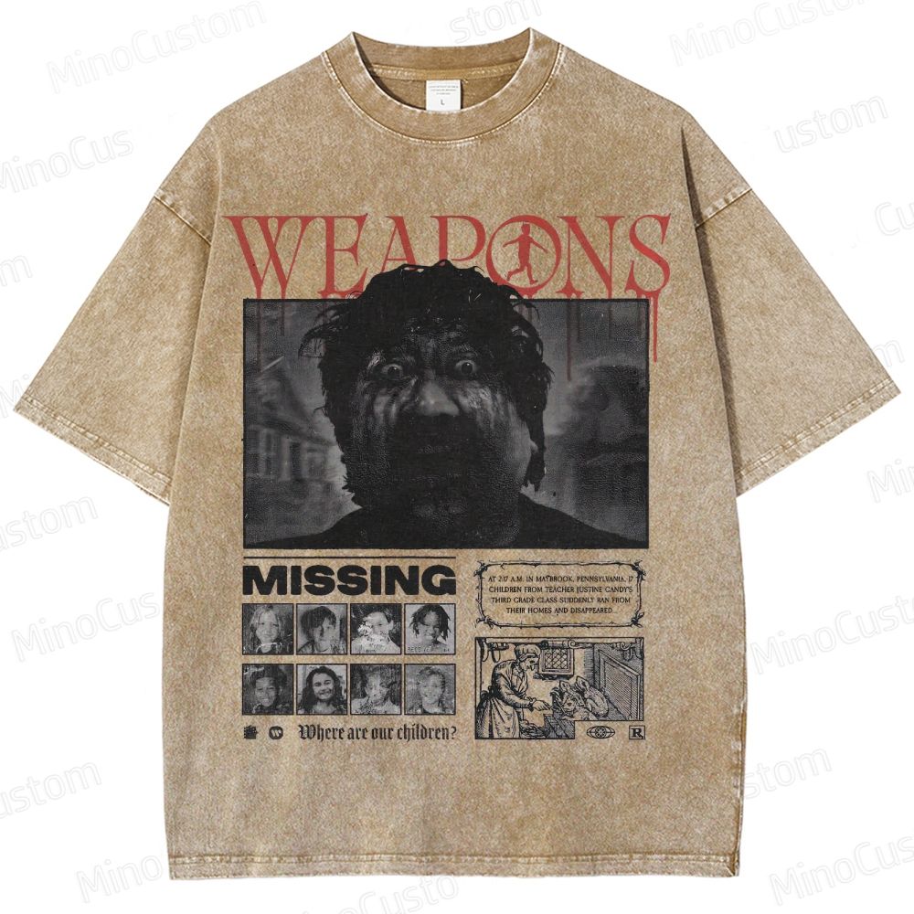 Weapons Missing Vintage Washed T - Shirt