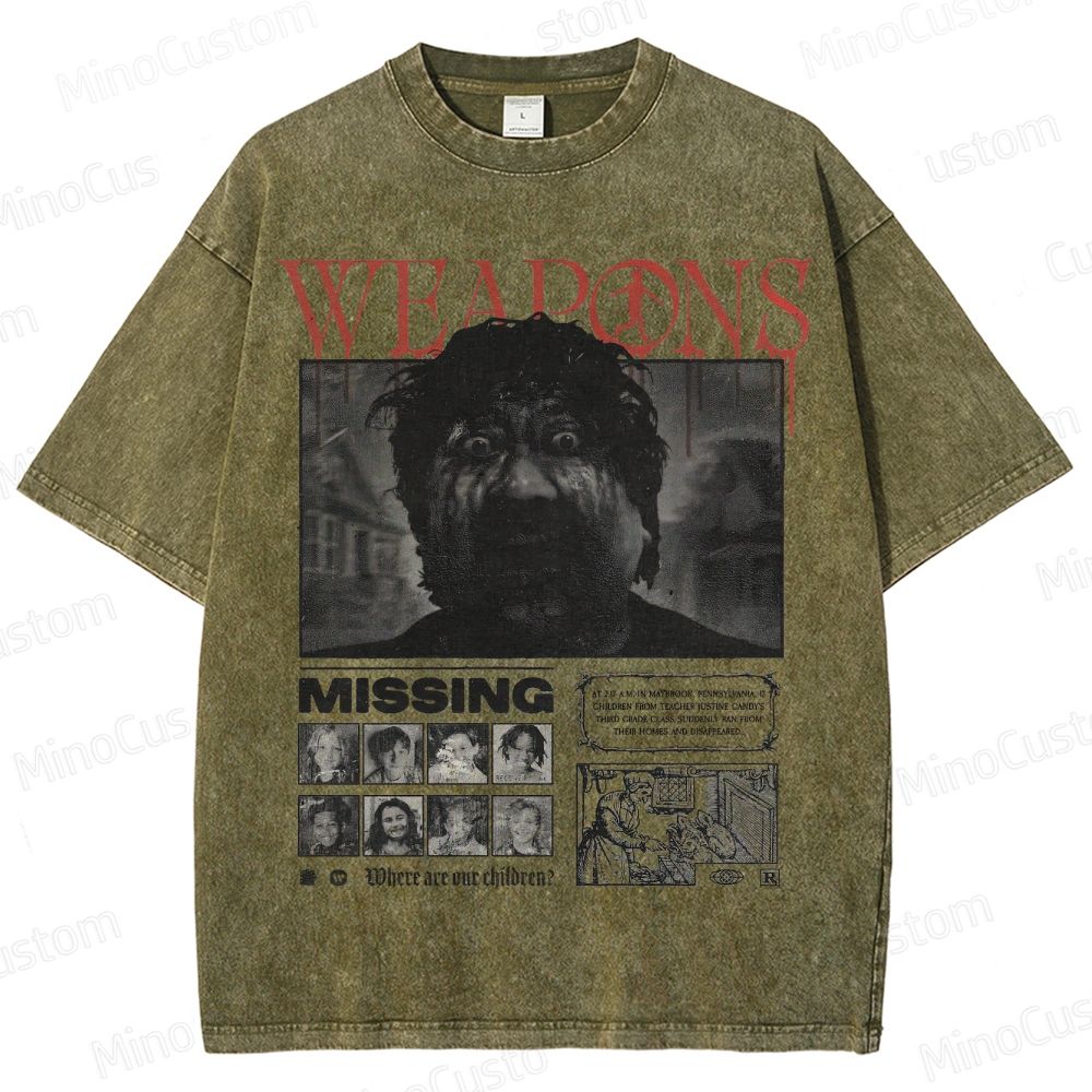 Weapons Missing Vintage Washed T - Shirt