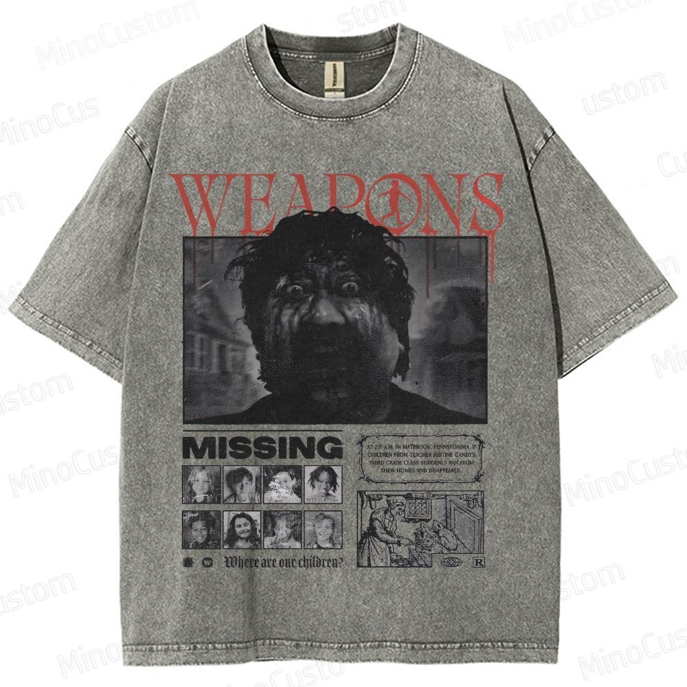Weapons Missing Vintage Washed T - Shirt
