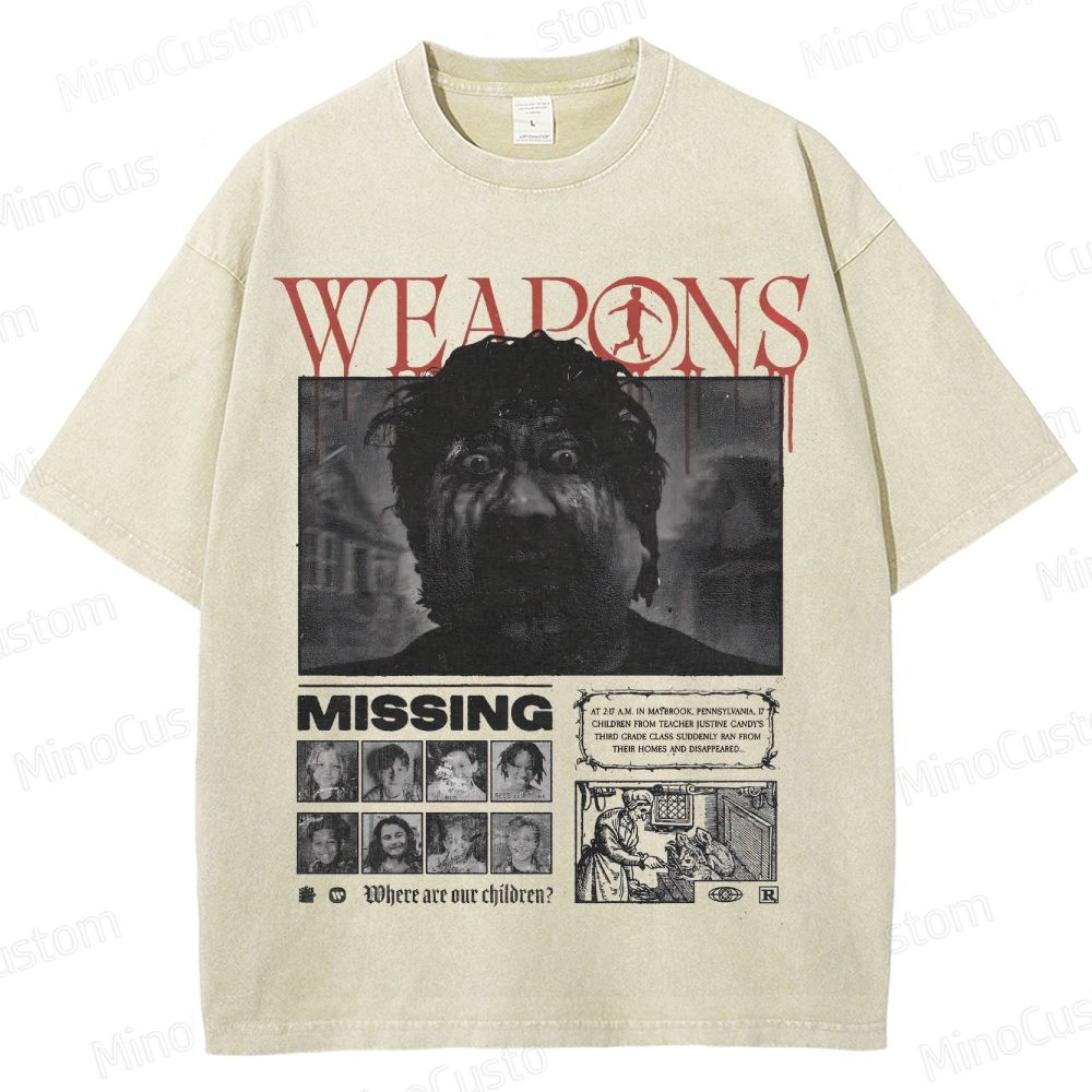 Weapons Missing Vintage Washed T - Shirt