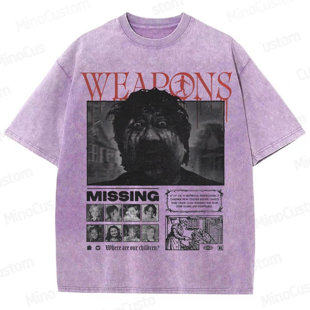 Weapons Missing Vintage Washed T - Shirt