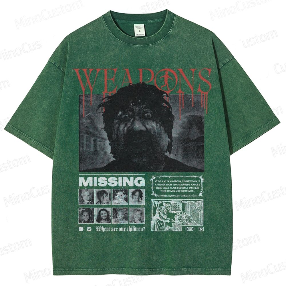 Weapons Missing Vintage Washed T - Shirt