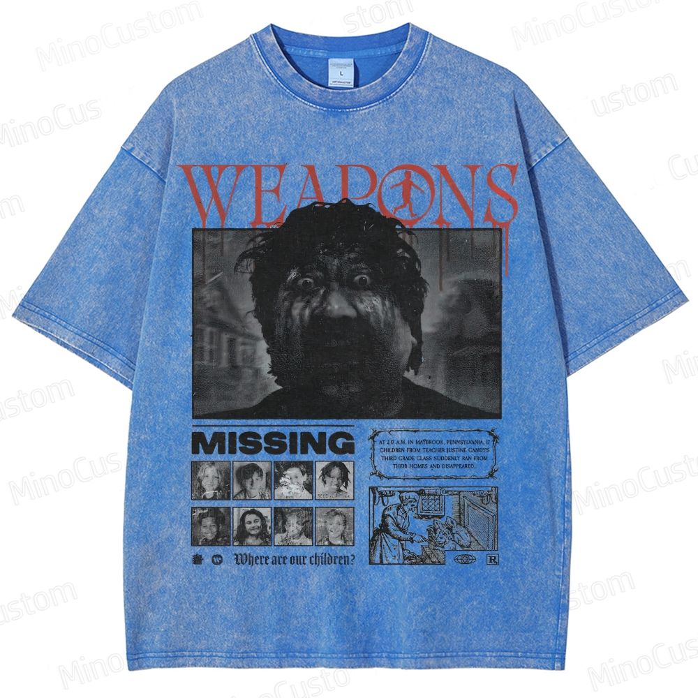 Weapons Missing Vintage Washed T - Shirt