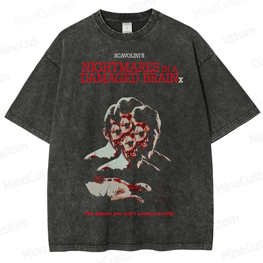 Nightmares in a Damaged Brain Vintage Washed T - Shirt