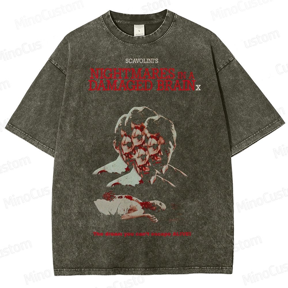 Nightmares in a Damaged Brain Vintage Washed T - Shirt