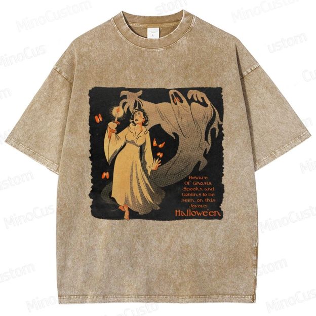 Vintage Halloween Ghost Goblin T - Shirt