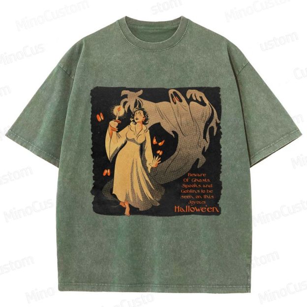 Vintage Halloween Ghost Goblin T - Shirt