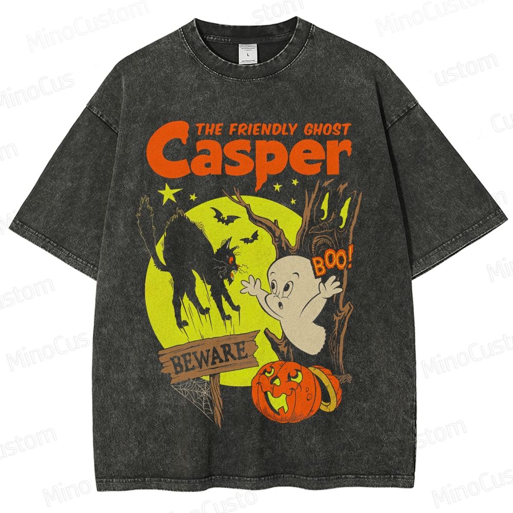 Casper The Friendly Ghost Vintage Washed T - Shirt