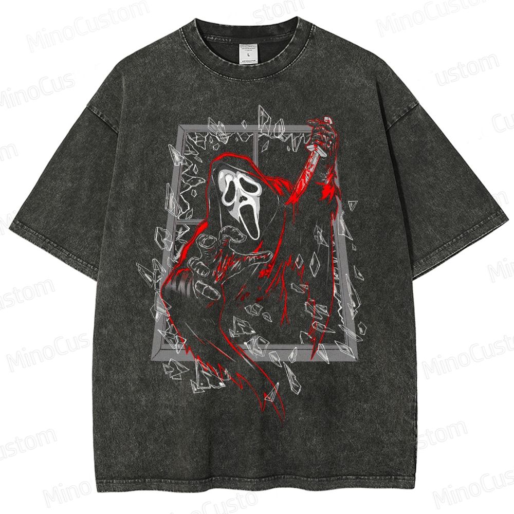 Scream Ghostface Vintage Washed T - Shirt