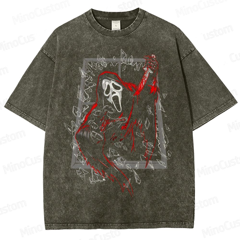 Scream Ghostface Vintage Washed T - Shirt